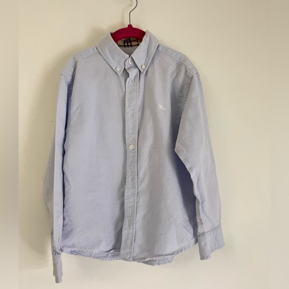 Authentic kids Burberry button down shirt 8